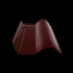 TELHA AMERICANA ESMALTADA BORDÔ CJ