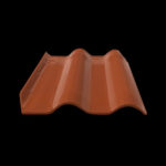 TELHA MASTER ESMALTADA TERRACOTA 1 FACE TECG