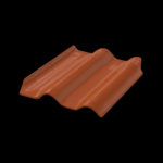 TELHA MASTER ESMALTADA TERRACOTA 1 FACE TECG
